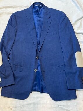 Canali made in Italy Men's Blue Two-Button Blazer